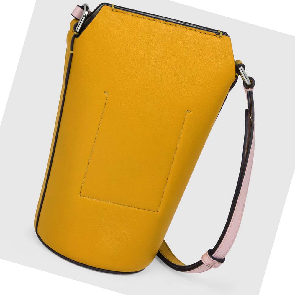 Women's Ecco HYBRID POT Bags Yellow | USA 286DFM